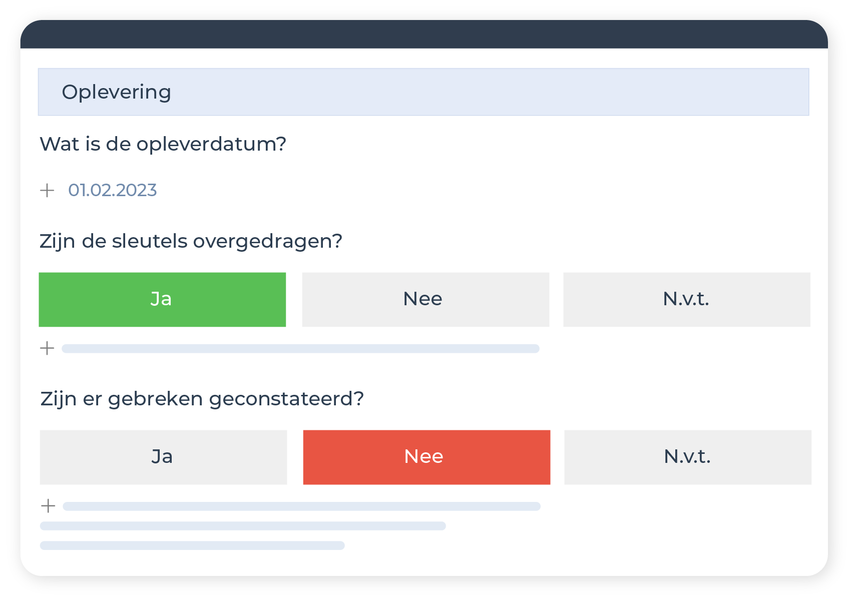 Bouwproject opleveren