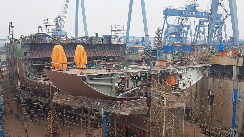 Met MF Shipping naar de scheepswerf in China