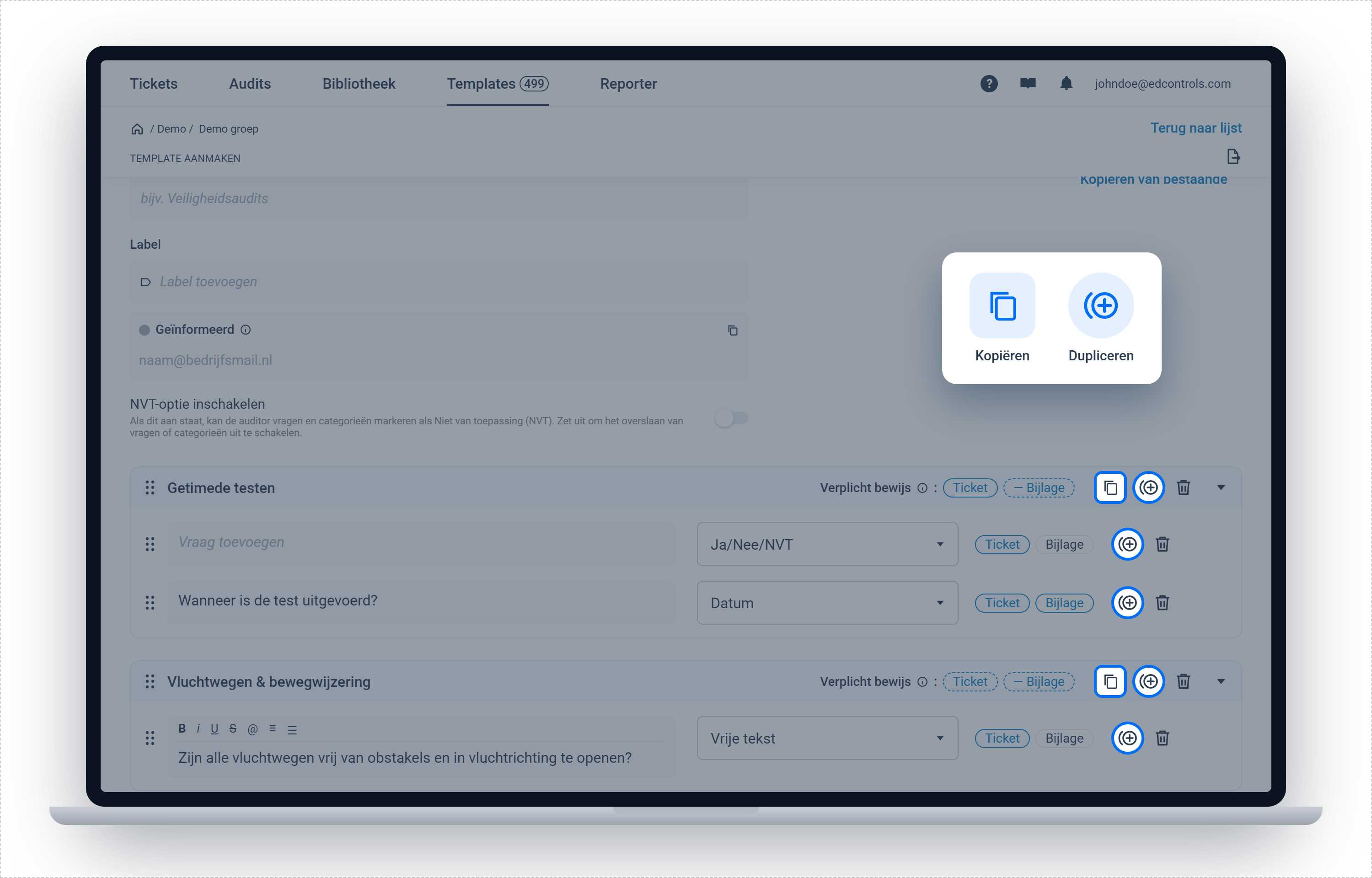 Bouw je audit template sneller op