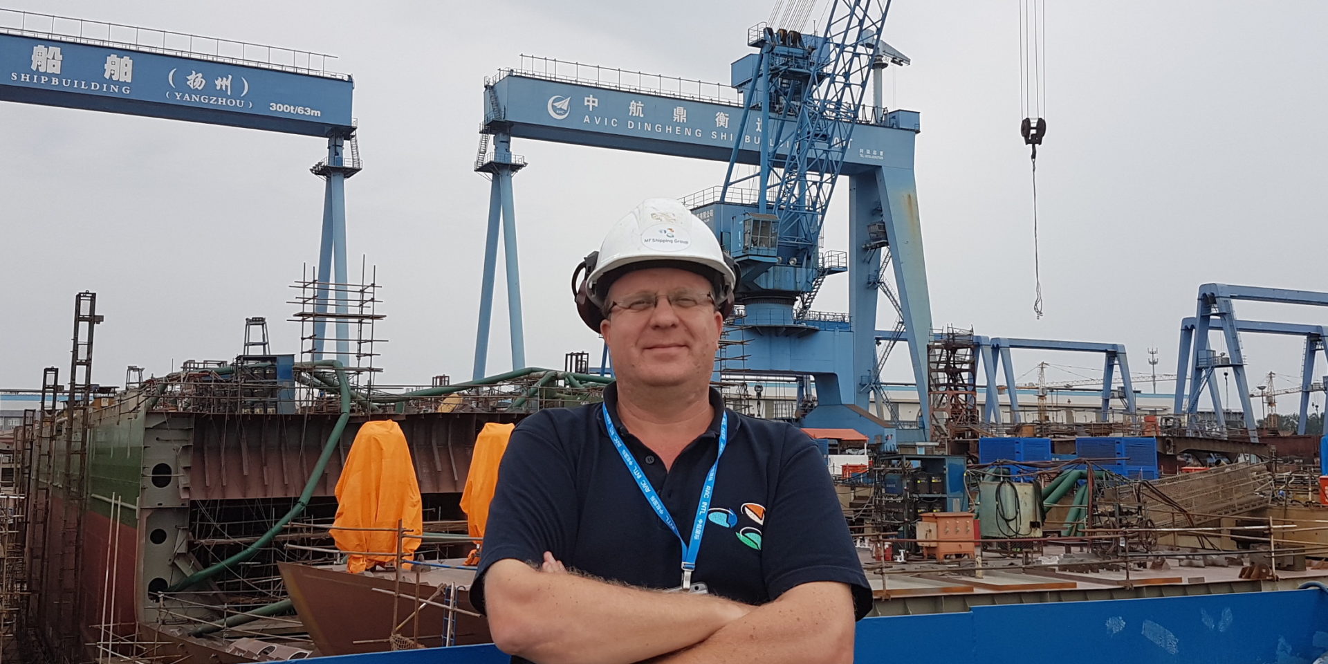 Met MF Shipping naar de scheepswerf in China