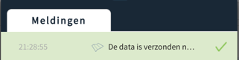 De data is verzonden naar KYP Project